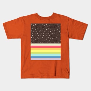 Rainbow Cake Vector Minimalistic Kids T-Shirt